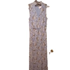 Charles Henry Floral Sleeveless Maxi Dress sz S  B3